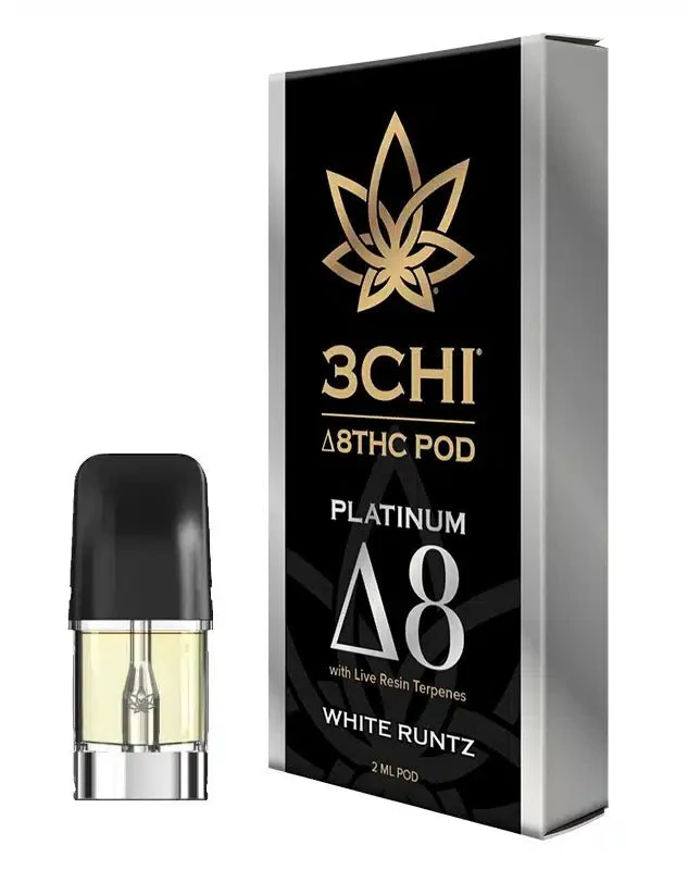 3Chi Delta 8 White Runtz Vape Pod