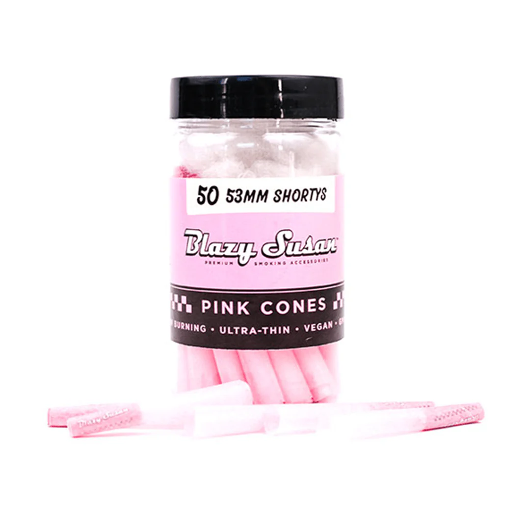 Blazy Susan Pink Paper Cones - Image 4