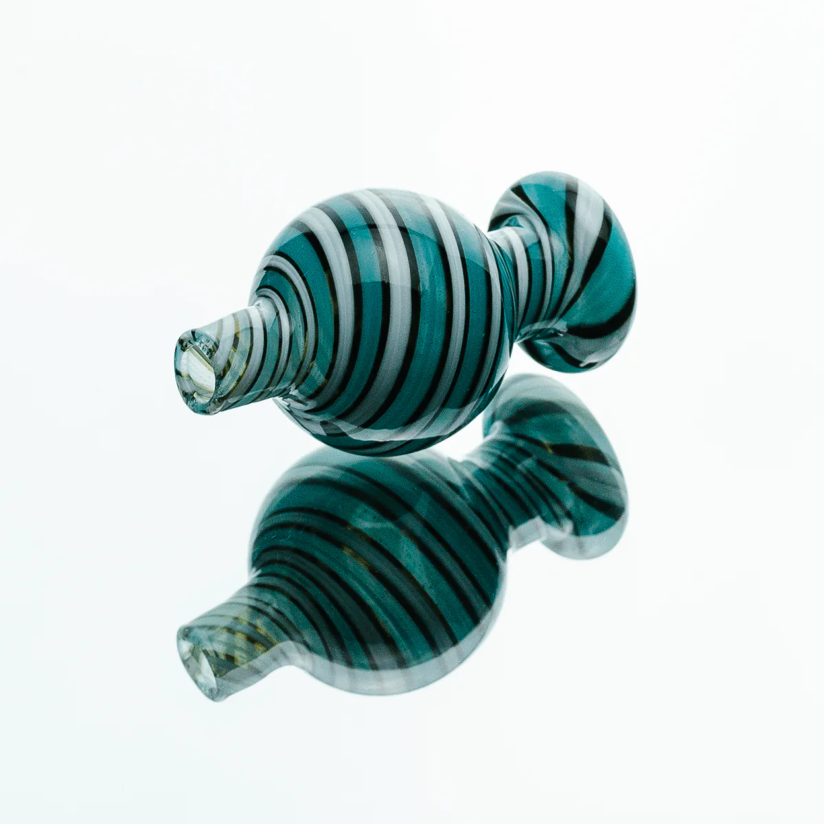 Candy Stripe Bubble Glass Carb Cap - Image 5