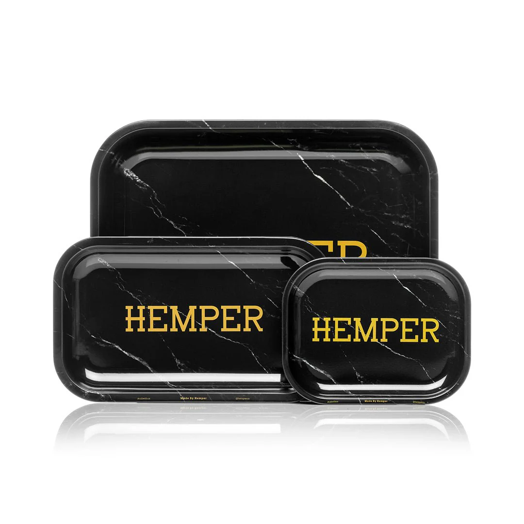 Luxe Marble Black Rolling Tray