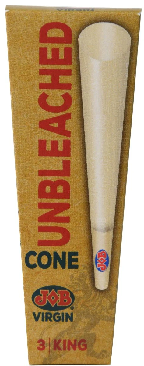 JOB Virgin Unbleached King Size Pre-Rolled Cones - 3-Pack