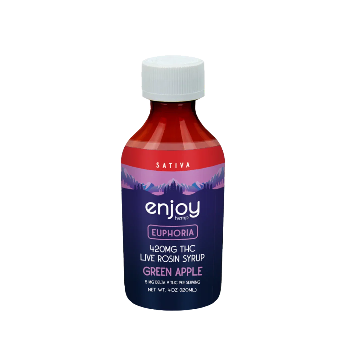 Enjoy Hemp Delta 9 Green Apple THC Syrup