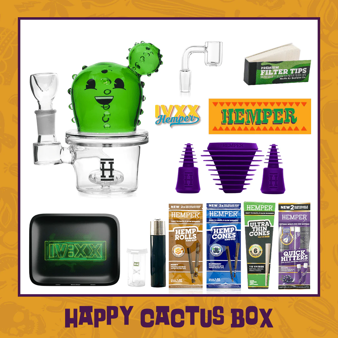 Happy Cactus Bong Box