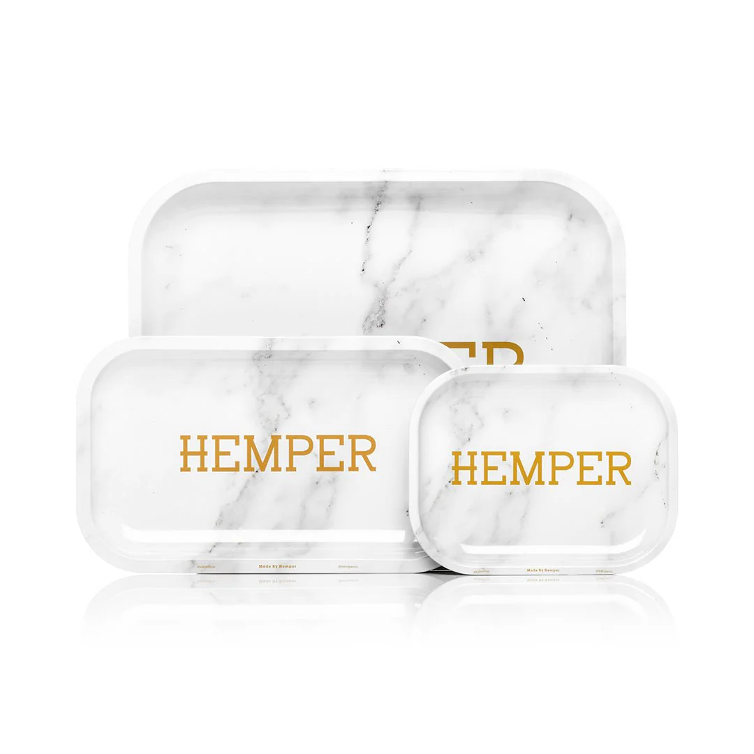 Luxe Marble White Rolling Tray