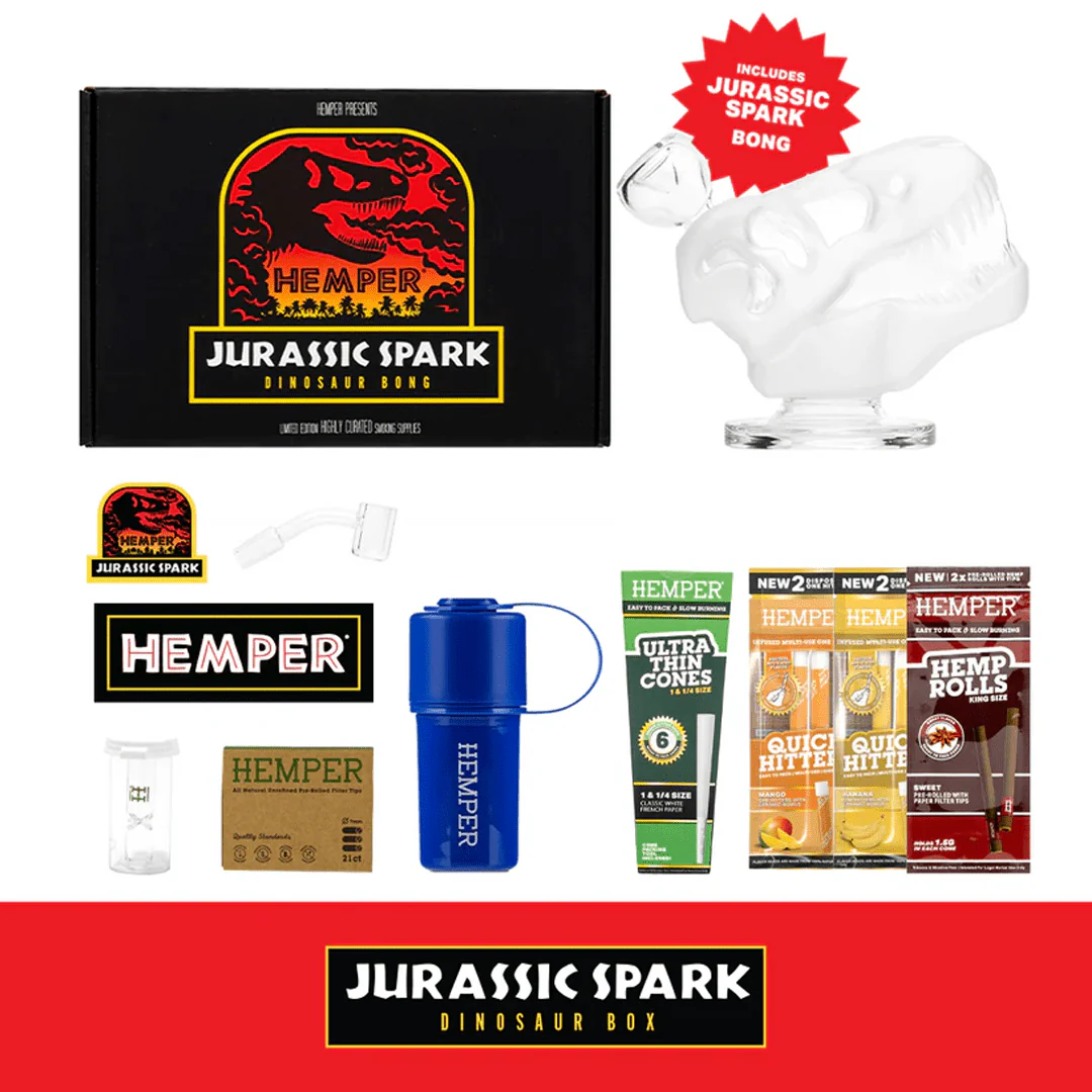 Jurassic Spark Dinosaur Bong Box