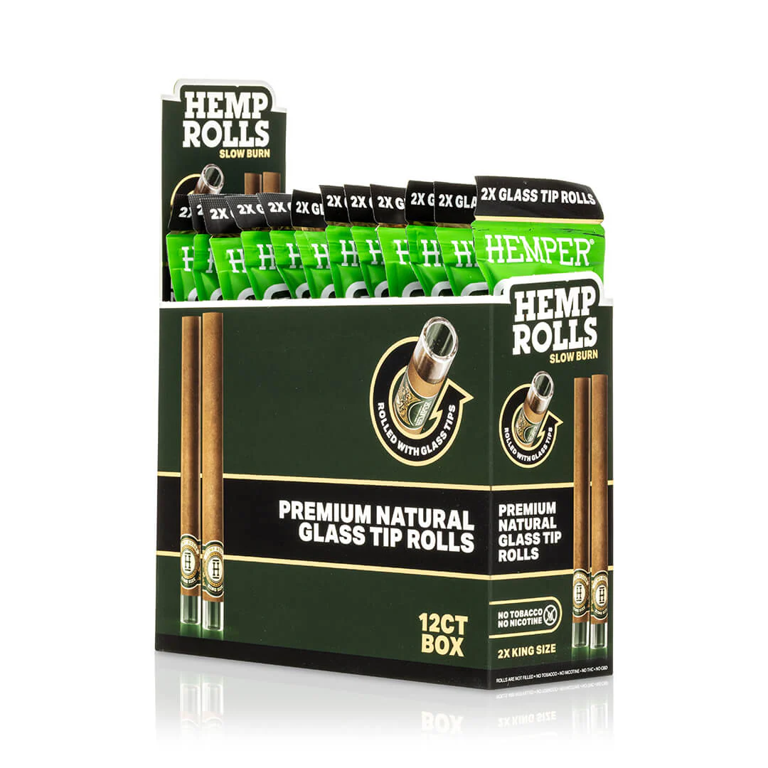 King Size Glass Tipped Hemp Rolls - Image 12