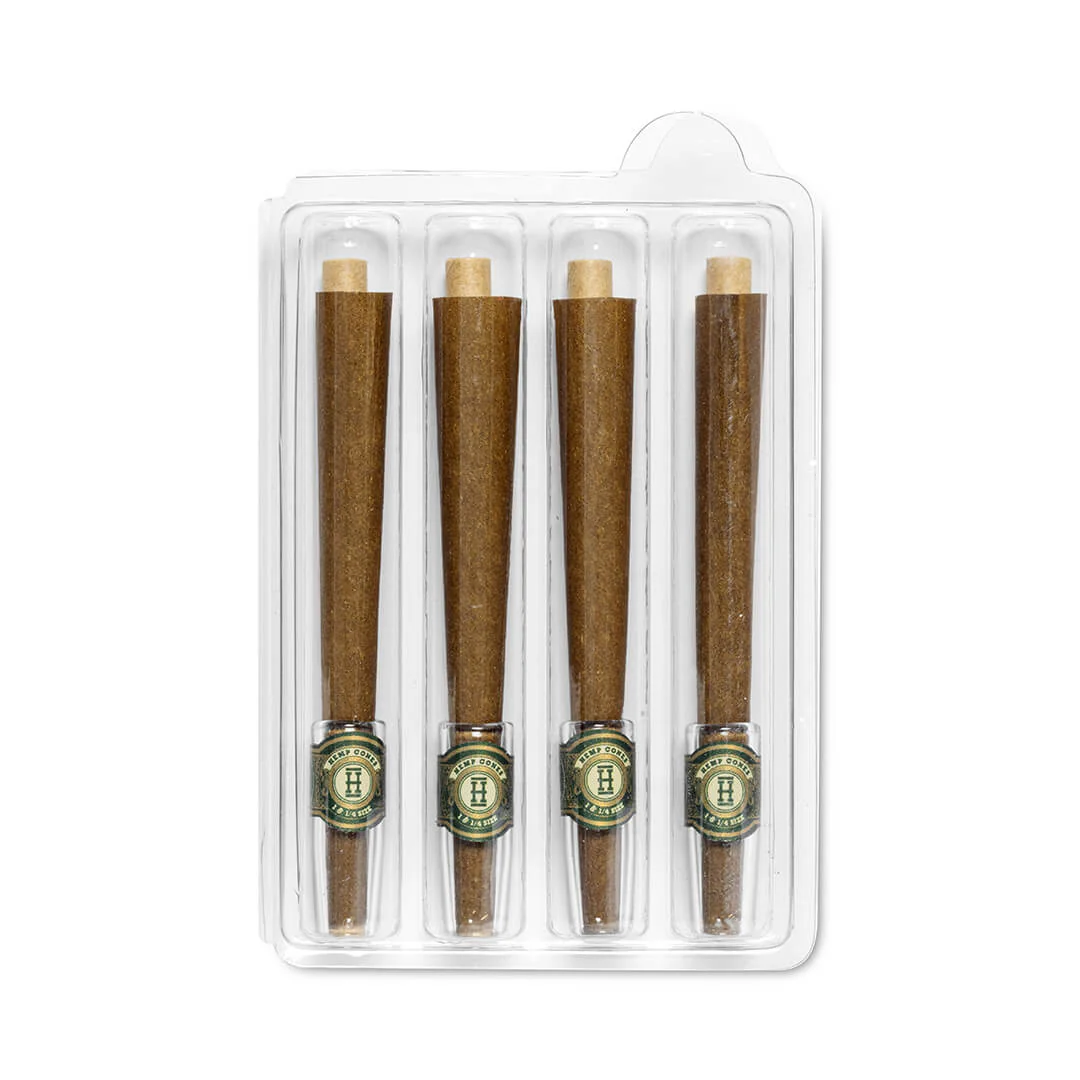 Mini Size Glass Tipped Hemp Cones - Image 4