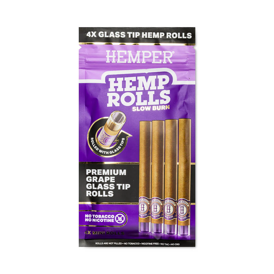 Mini Size Glass Tipped Hemp Rolls - Image 10