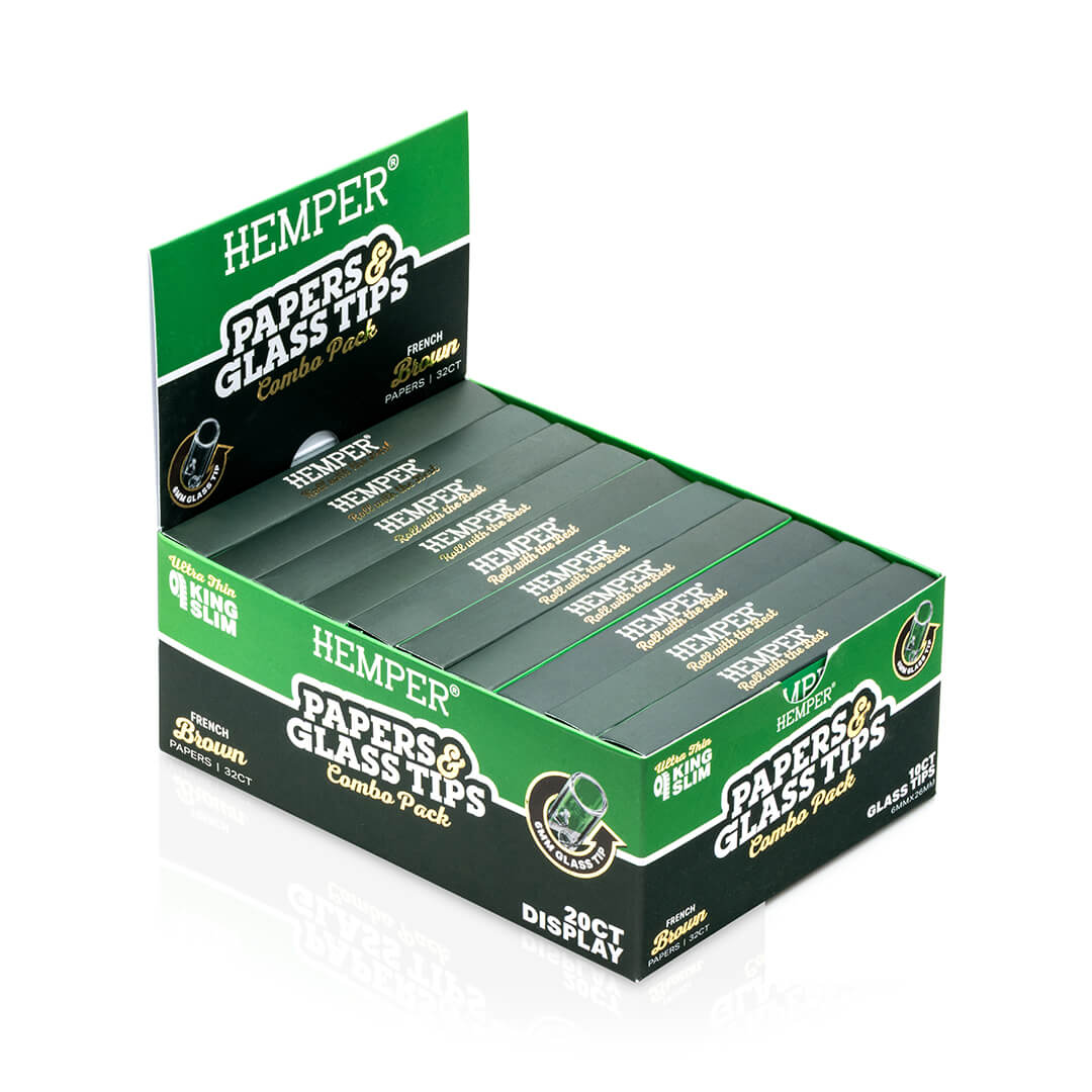King Size Rolling Paper Booklet + Glass Tips - Image 10