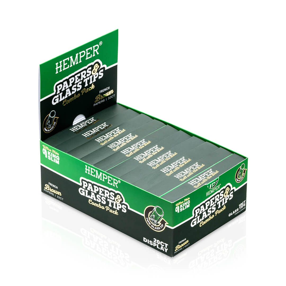 King Size Rolling Paper Booklet + Glass Tips - Image 11