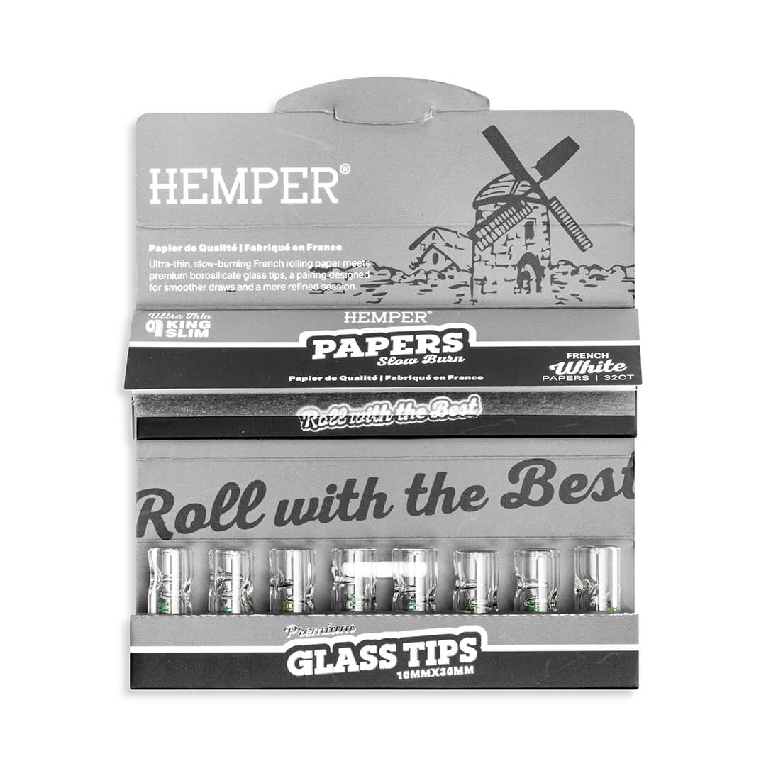 King Size Rolling Paper Booklet + Glass Tips - Image 5