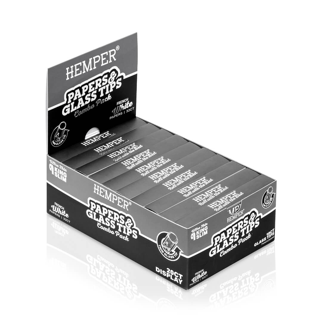 King Size Rolling Paper Booklet + Glass Tips - Image 8
