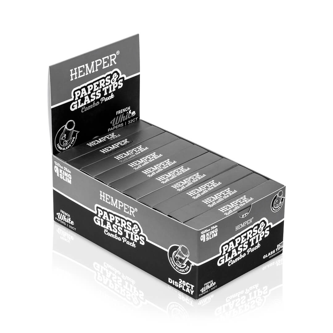King Size Rolling Paper Booklet + Glass Tips - Image 9